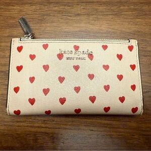 Kate Spade New York Spencer Hearts Slim Bifold Wallet